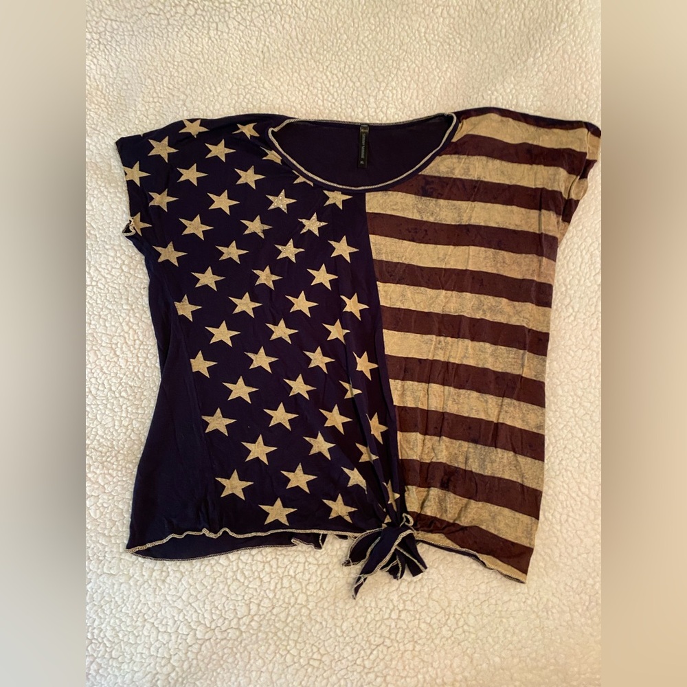 Skinny Minnie American Flag top size XL